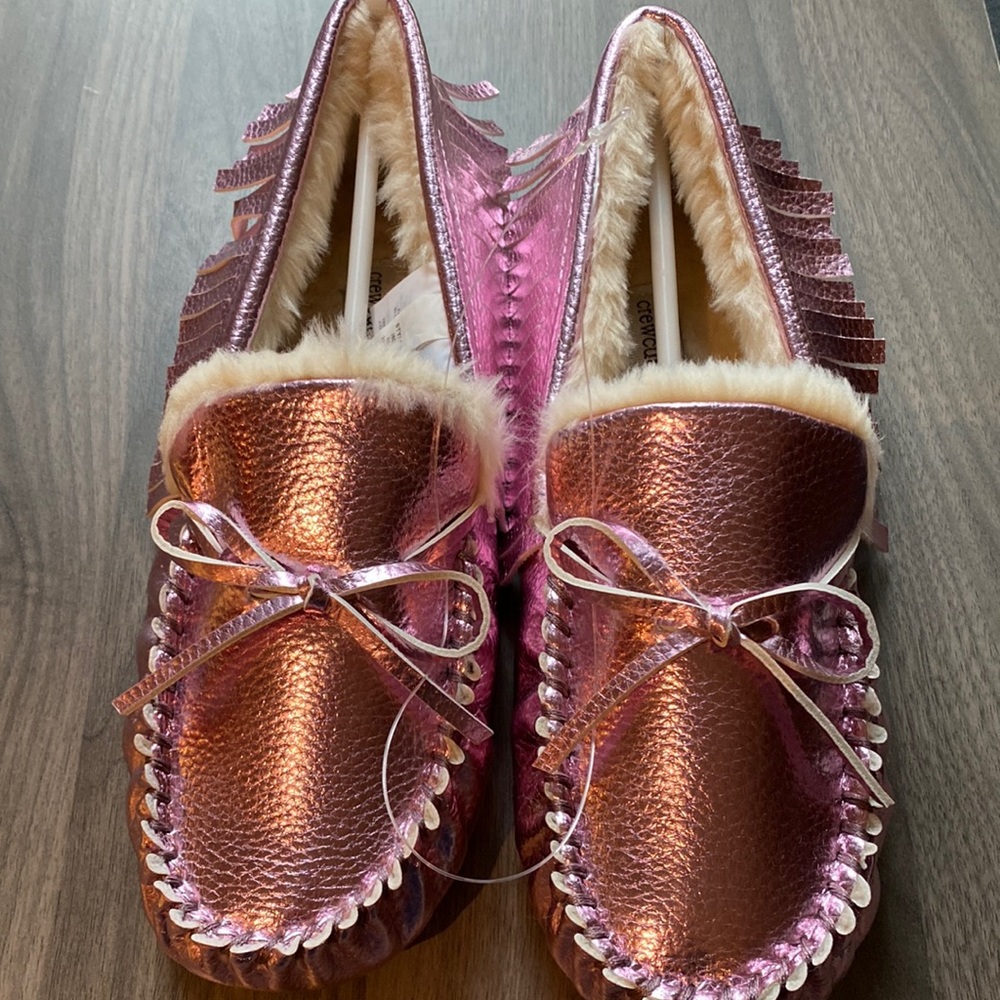 Metallic Moccasins 5K Kids in Pink.